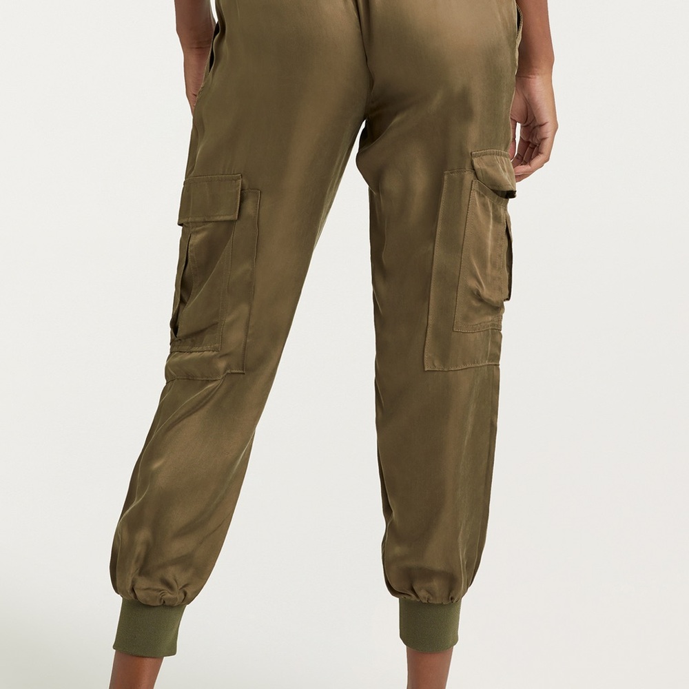 Cinq a Sept GILES PANT. Olive Green. Size Small. - Picture 3 of 11